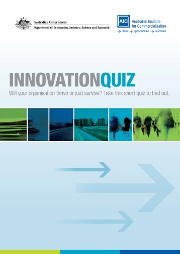 Innovation Quiz - The Australian Institute for Commercialisation