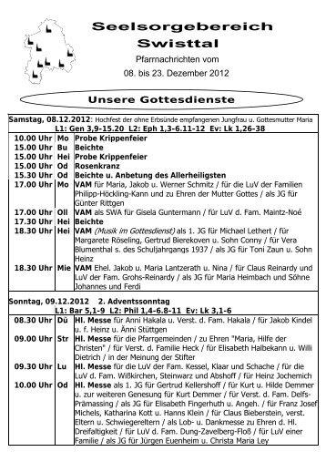 Seelsorgebereich Swisttal - Ludendorf.Info