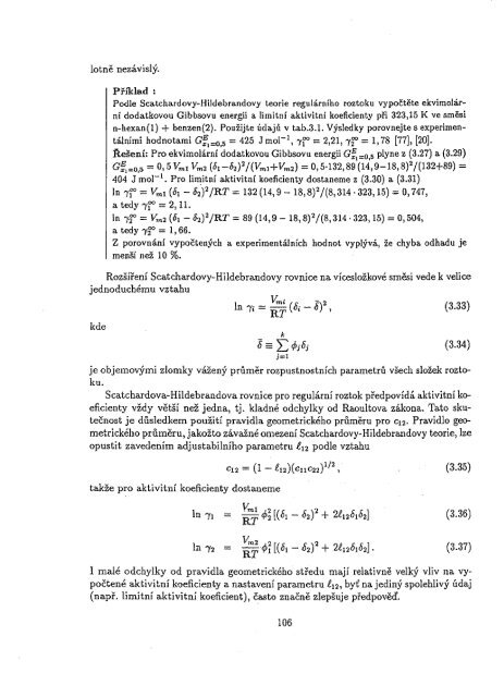 Chemická termodynamika II