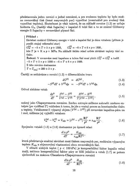 Chemická termodynamika II