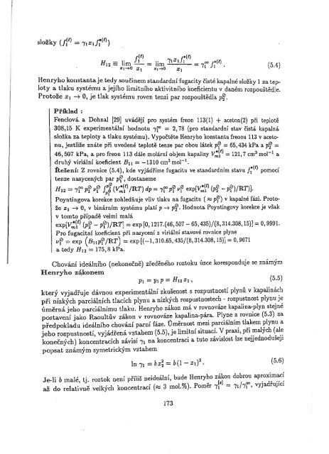 Chemická termodynamika II