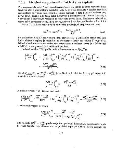 Chemická termodynamika II