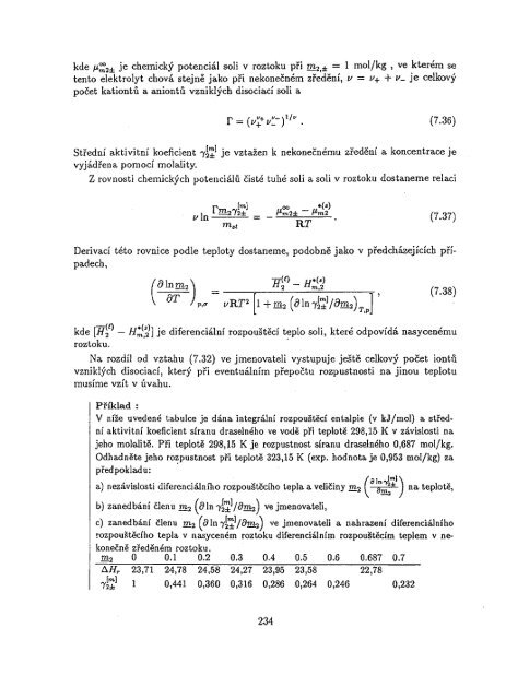 Chemická termodynamika II