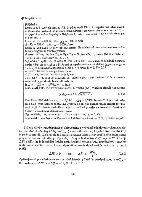 Chemická termodynamika II