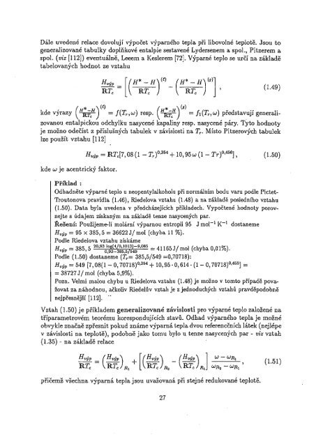 Chemická termodynamika II