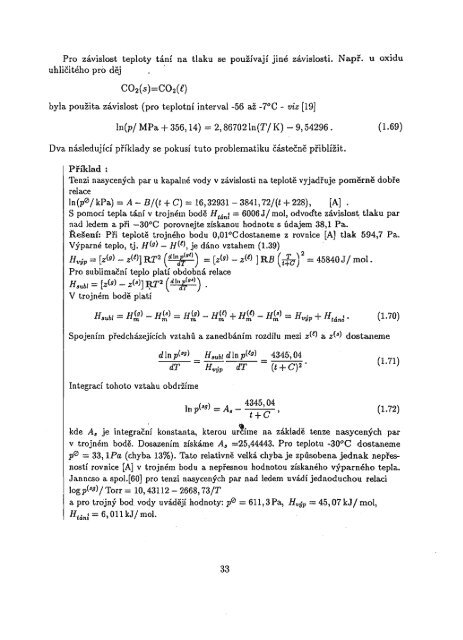 Chemická termodynamika II