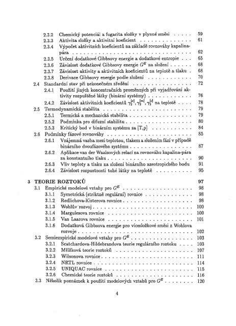 Chemická termodynamika II