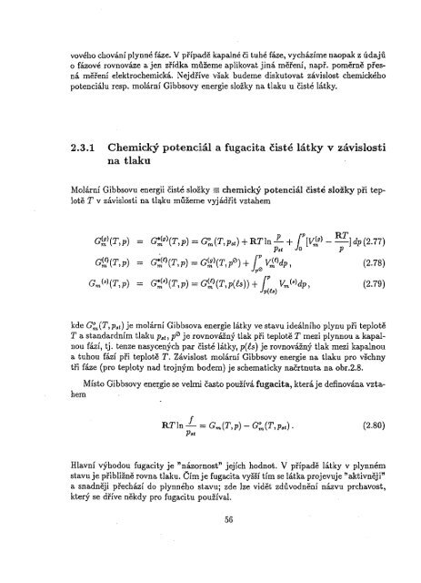 Chemická termodynamika II