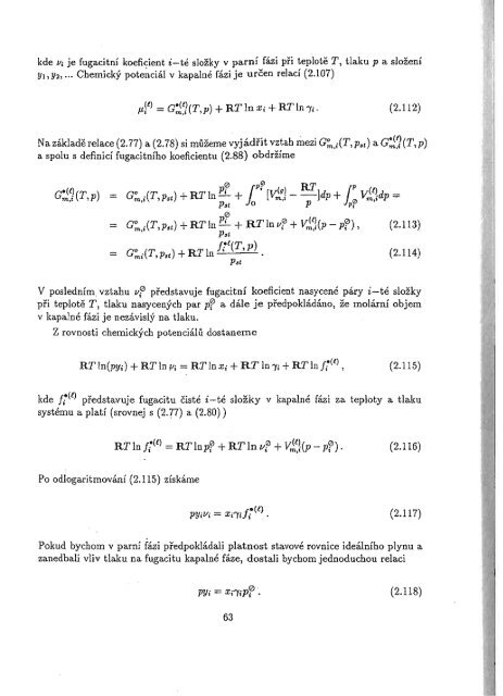 Chemická termodynamika II