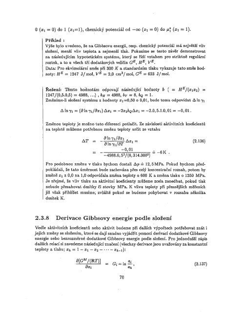 Chemická termodynamika II