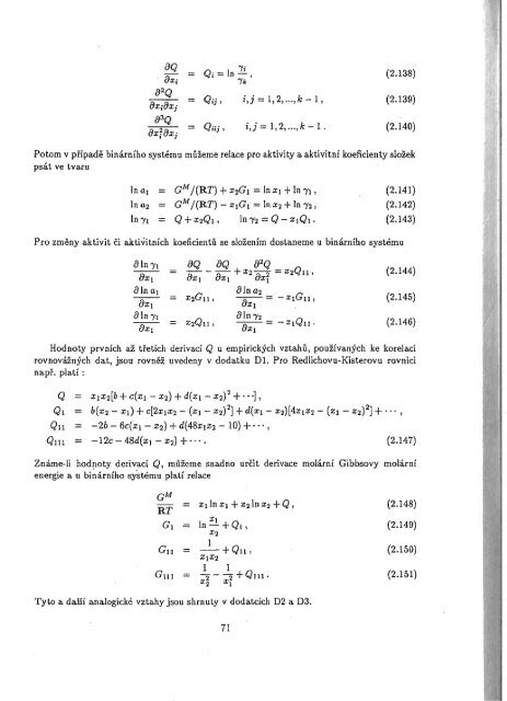 Chemická termodynamika II