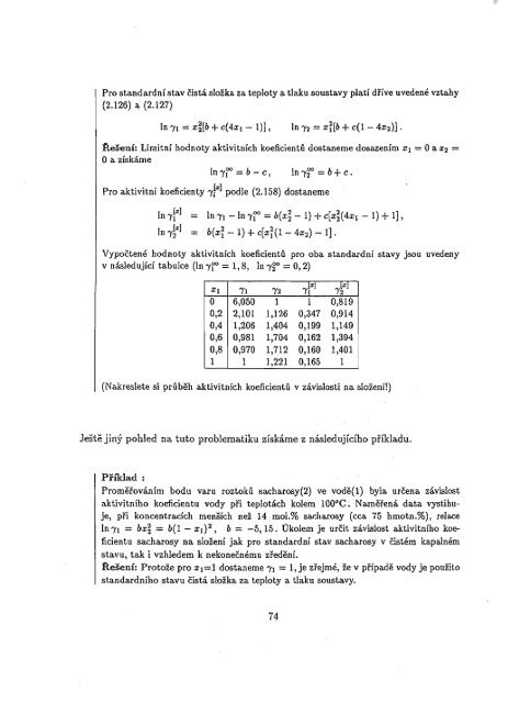 Chemická termodynamika II