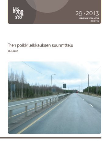 Tien poikkileikkauksen suunnittelu - Liikennevirasto