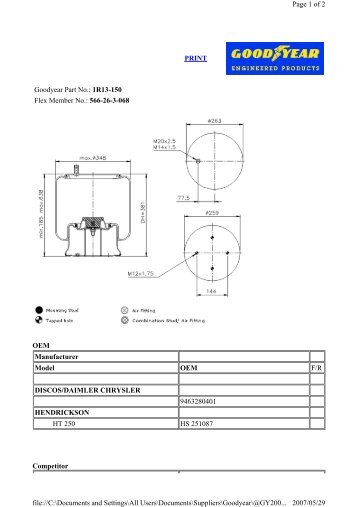 1R13-150 Flex Member No.: 566-26-3-068 OEM ... - Airsprings.cc