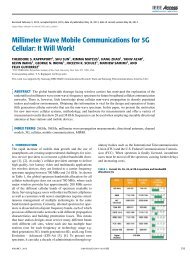 Millimeter Wave Mobile Communications for 5G Cellular: It Will Work!