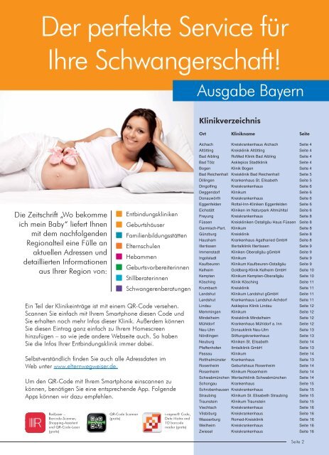 Bayern - Wo bekomme ich mein Baby?