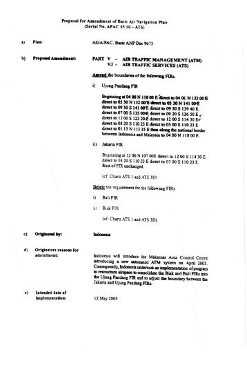 ujung pandang fir proposal - ICAO Public Maps