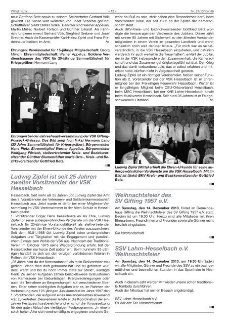 Amtsblatt der Gemeinde Wilhelmsthal