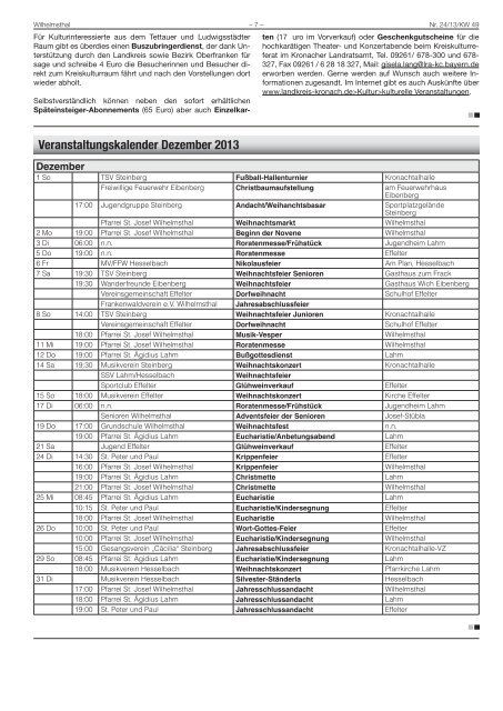 Amtsblatt der Gemeinde Wilhelmsthal