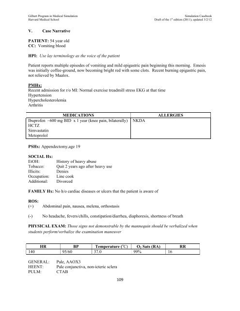 SIMULATION CASEBOOK - MyCourses