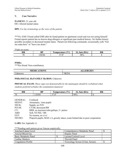 SIMULATION CASEBOOK - MyCourses