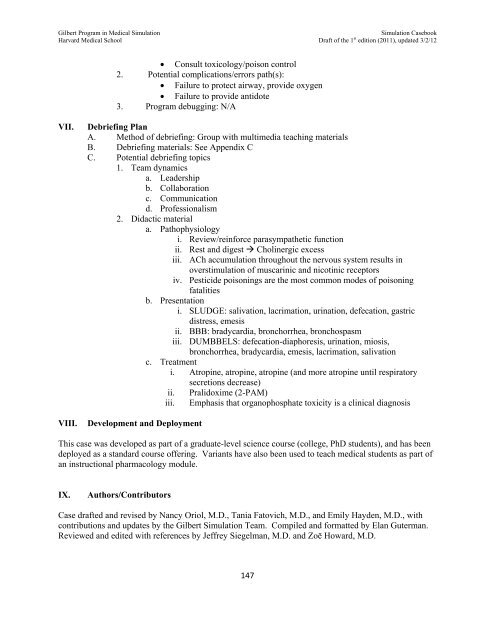 SIMULATION CASEBOOK - MyCourses