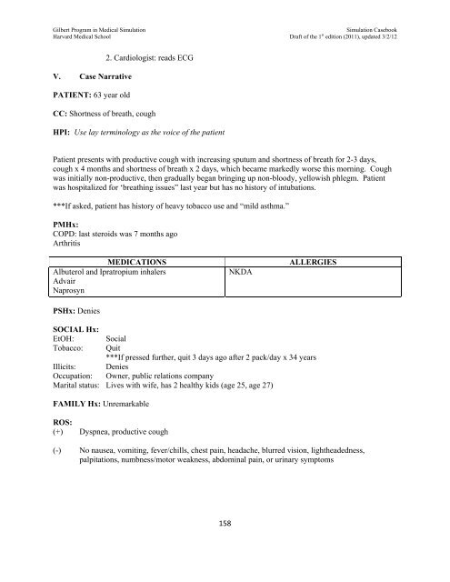 SIMULATION CASEBOOK - MyCourses