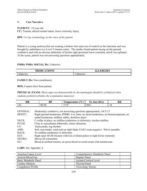 SIMULATION CASEBOOK - MyCourses