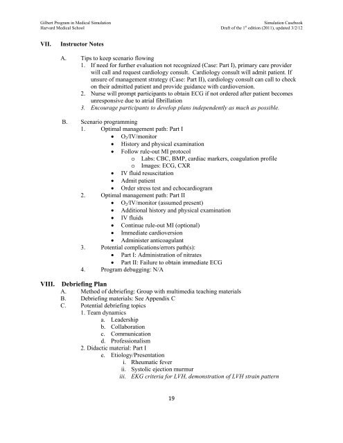 SIMULATION CASEBOOK - MyCourses