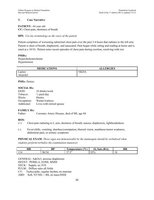 SIMULATION CASEBOOK - MyCourses