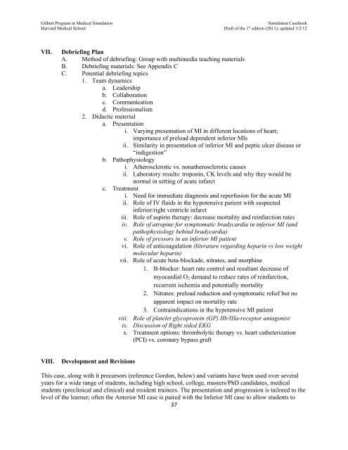 SIMULATION CASEBOOK - MyCourses