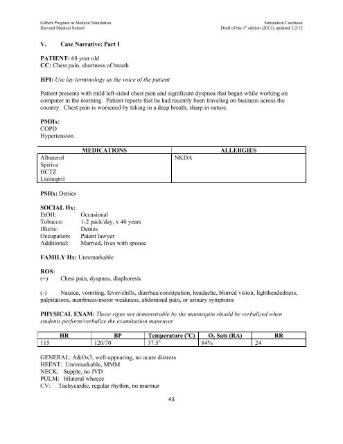 SIMULATION CASEBOOK - MyCourses