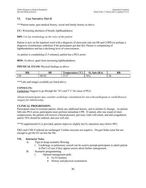 SIMULATION CASEBOOK - MyCourses