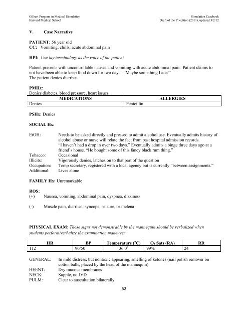 SIMULATION CASEBOOK - MyCourses