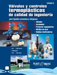 CatÃ¡logo VÃ¡lvulas y Controles TermoplÃ¡sticos (PDF) - Plast-O-Matic ...