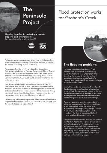 Flood protection works for Graham's Creek - Waikato Regional Council