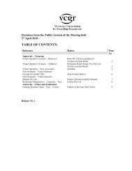 table of contents - Victorian Commission for Gambling and Liquor ...