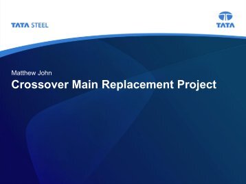 Crossover Main Replacement - Coke Oven Managers Association