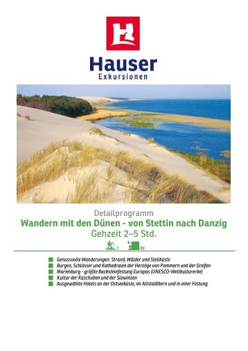 Wandern mit den Dünen - von Stettin nach Danzig - Hauser ...