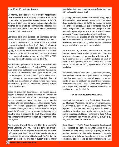 Revista Pesca diciembre 2014