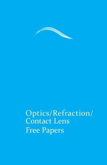 Optics/Refraction/ Contact Lens Free Papers - aioseducation