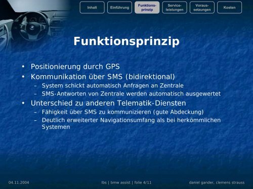 Referat: BMW Assist - Daniel