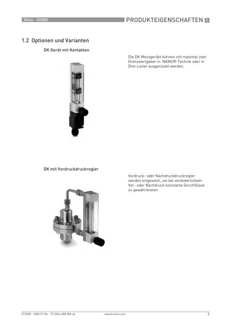 DK46 - DK800 - Tablar Messtechnik GmbH