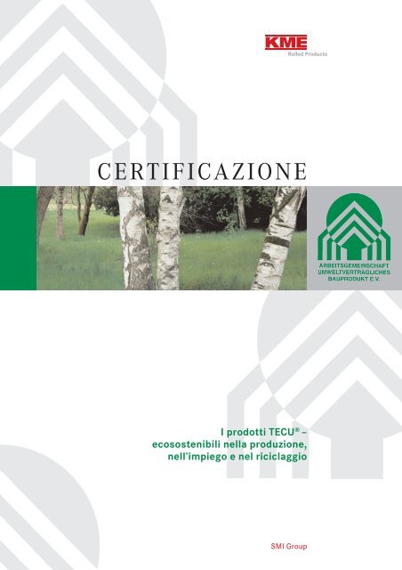 Certificazione prodotti TECUÂ® (225 kb)