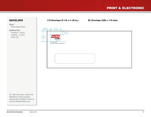 BRAND IDENTITY STANDARDS - Baldwin Filters