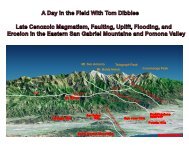 Late Cenozoic Magmatism, Faulting, Uplift, Flooding, Erosion in the ...