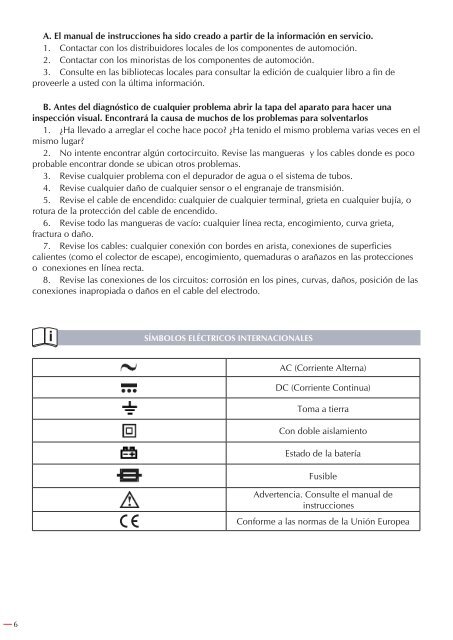 MULTÃMETRO DIGITAL PARA AUTOMÃVILES ... - Ega Master