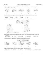 CHEM 242 CARBOXYLIC ACID DERIVATIVES: CHAP 19 ASSIGN ...