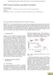 DMT testing for redesign using shallow foundations - Marchetti DMT