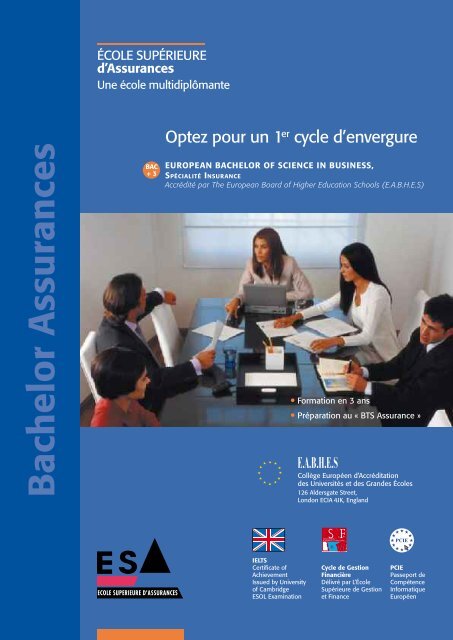 Bachelor Assurances - L'Etudiant